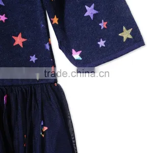 Beautiful Model Midnight Star Kid Frocks Designs Dress Gril Dresses HSD5587 thumbnail-3