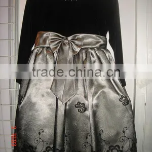 Kids Black Dresses for Girls Long Flower Dress thumbnail-1