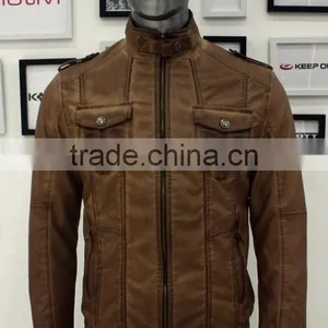 ALIKE Garment Dye PU Jacket Outdoor Man Jacket thumbnail-1