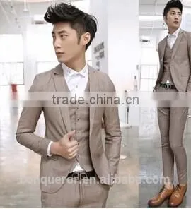 Slim Fit Suit,bespoke Casual British Men Suit SHT1148 thumbnail-1