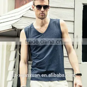 2016 Cheap Wholesale 100% Cotton Sports Vest Men thumbnail-5