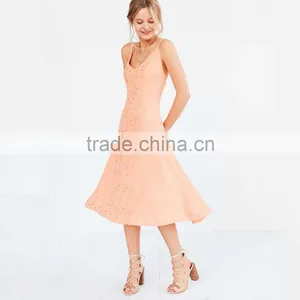 2016 Embroidered Maxi Dress Backless Dress thumbnail-4