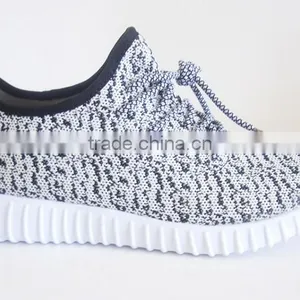 EVA Insole White and Black Mesh Upper Men Sport Shoes thumbnail-4