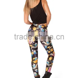 Girls in Sexy Leggings Photo Wholesale Custom Printed Cartoon Leggings for Women thumbnail-2