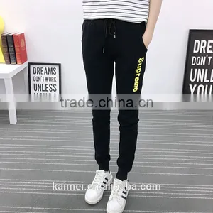 Inside Brush Fleece Wholesale Oversize Life Gym Good Quality Comfortable Sports Pants Women CVC(75/25) thumbnail-2