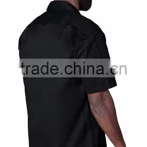 Occupational Workwear Polyester Cotton Men's Long Sleeve Working Uniforms Shirt for Food Industry thumbnail-3
