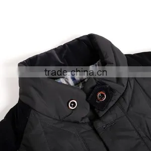 Custom New Design Fashionable Full Zipper Closure Cotton Padded DownJackets Blank Plain Mens Bomber thumbnail-3