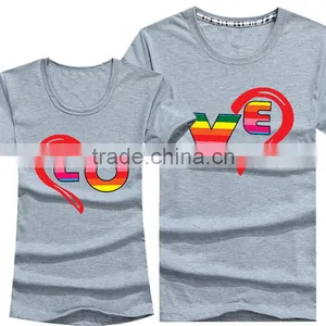 2016 Wholesale Love Printing T-Shirt For Couple thumbnail-6
