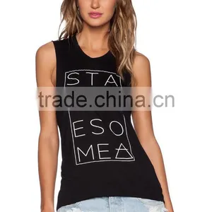 Blank Drop Armhole Muscle Tank thumbnail-2