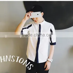 Seven Men Solid Color Shirt Sleeve Shirt thumbnail-3
