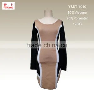Hot Sale!Jacquard Sweater 80%Viscose 20%Polyester Design for Women Sweater in the Autumn thumbnail-1