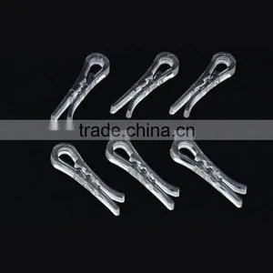 4.1*1.2cm Garment Accessory Transparent Plastic Clips for Packing thumbnail-1