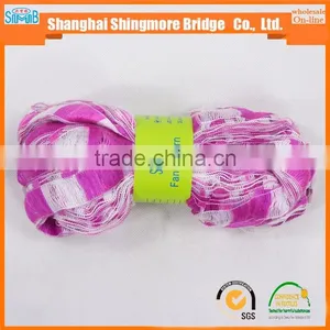China Knitting Yarn Factory Hot Wholesale 2016 New Fashion Railway Yarn for Your Best Knitted Scarf thumbnail-3