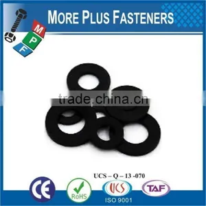 Made In Taiwan Plastic Flat Washer Black Nylon Reinforced Rubber Fender Thrust Round thumbnail-2