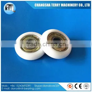 Round Glass Plastic Nylon Sliding Door Roller Bearing thumbnail-1