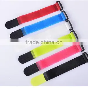 Super Quality 100% Nylon Colourful OEM&ODM Strap Logo Printed Customized Hook and Loop Cable Tie With Fashionable Design thumbnail-1