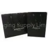 Mermaid 1c+1c Printing Black 250g Paper Shopping Bags With Metal Tops Ribbon Handle thumbnail-1