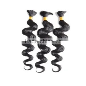 100% Raw Virgin Unprocessed Human Hair Bulk Soft and Smooth Top Quality Wholesale Cheap Virgin Indian Hair Bulk thumbnail-2