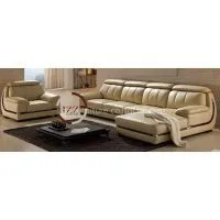 Casual Real Leather Corner Sofa thumbnail-3