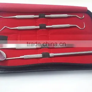 Premium Quality Surgical Stainless Steel Dental Hygiene Kit/ 4 Pcs Dental Scalar Kit/ Oral Dental Set thumbnail-1