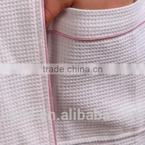 Hot Sale Cotton White Waffle Bathrobe for 5 Star Hotel thumbnail-3