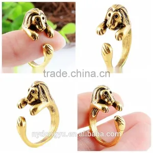 Unisex Cat and Star Alloy Ring/creative Alloy Ring/top Quality Ring thumbnail-4
