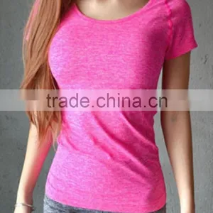 Women Yoga Shirts Top Short Sleeve Breathable Exercise Tee Shirts Quick Dry Fitness Running Gym Sport T-shirts thumbnail-4