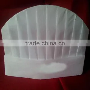 Disposable Breathing Kitchen Chef Hat With Flat Top thumbnail-1