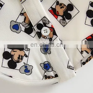 Fashion Women Button Placket Chiffon Crop Top With Collar thumbnail-4