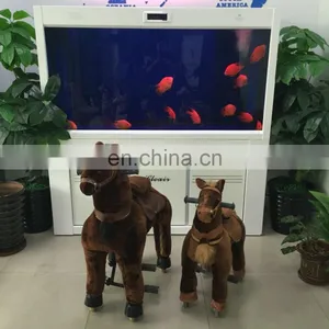 HI CE Adult Size Mechanical Ride on Horse for Kids,walking Ride on Animal With Plush Soft thumbnail-2