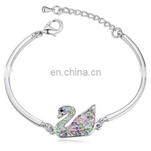 Austrian Crystal Bracelet Ballet Swan Silver Bracelet thumbnail-3