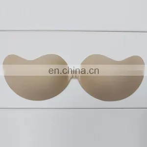 ES6610 Golden Wholesale Fashion Sexy Breathable Invisible Nude Silicone Free Bra for Women thumbnail-3