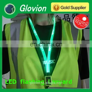 New Design LED Flashing Lanyards Colorful Lanyards Lanyards for Girl thumbnail-1