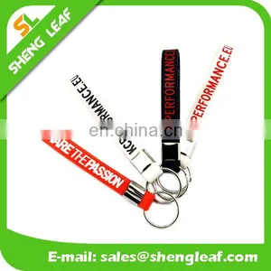 Hot Sale Silicone Rubber Bracelet Key Ring , 100% Silicone Wristband Key Chain , Screen Printing Silicone Keychain thumbnail-2