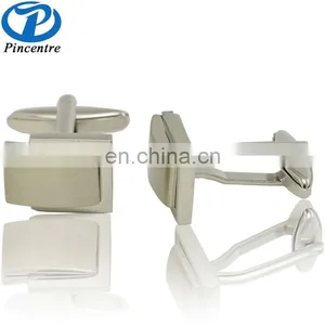 China Cheap Silver Plated Custom Stainless Steel Blank Cufflinks thumbnail-5