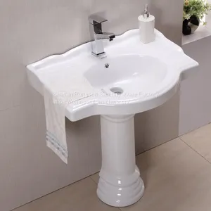 Bathroom Floor Mounted Sinks Vanity Top Pedestal Sinks thumbnail-1