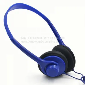 3.5mm Noise Cancellation Blue Airline Headset Headphone thumbnail-2