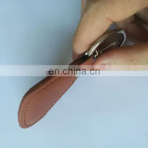 Genuine Leather Keychain With Custom Logo Printing for Car thumbnail-2