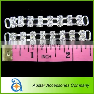 2.5" Double Rows Rhinestone Swimwear Connector thumbnail-1