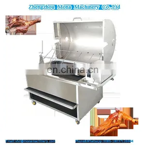 Rotary Charcoal Grill Roaster/ Pig Grill/ Rotary Sucking Pig Roaster Machine thumbnail-1
