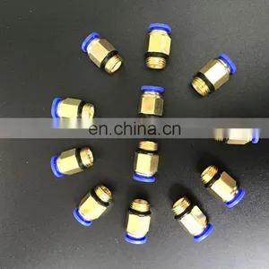 Copper Threaded Straight Joints, Tracheal Push-in Fittings, Pneumatic Components thumbnail-6