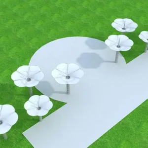 Anti Ultraviolet Tensile Membrane Structure Larger Deform-ability thumbnail-3
