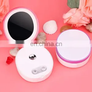 High Quality 5 in 1 Rechargeable Fashionable Handy Mist Sprayer Moisturizer Nano Ionic Facial Steamer thumbnail-1