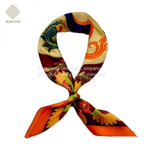 Wholesale Hot Sale Fashion Classic Artis Design Digital Printing Wensli Silk Feel Scarves thumbnail-1