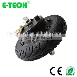 250W 400w 8 Inch Hollow Tyre Drum Brake Bike Hub Motor thumbnail-3