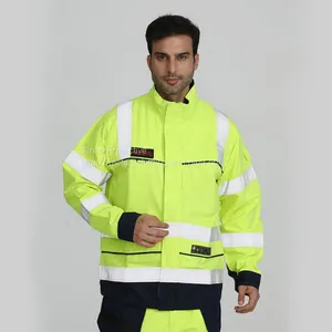 Wholesale Fluorescent Men's Work Safety Jackets thumbnail-1