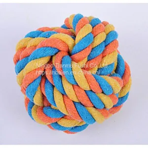 Hot Sale Pet Supplies Toy Teaser Ball Cotton Tie Knots Ball Pet Interactive Toys thumbnail-4