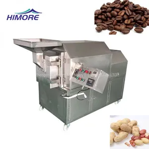 Stainless Steel Rotary Nuts Roaster Peanut Coffee Sesame Roasting Machine thumbnail-1
