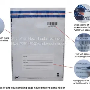 Custom Tamper Proof Tamper Evident Cash Bag for Bank Seal Bags thumbnail-3