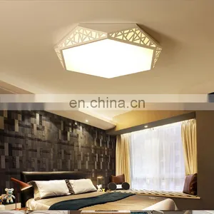 Fashion Personality Round LED Ceiling Lamp Living Room Simple Warm Romantic Art Lights thumbnail-1